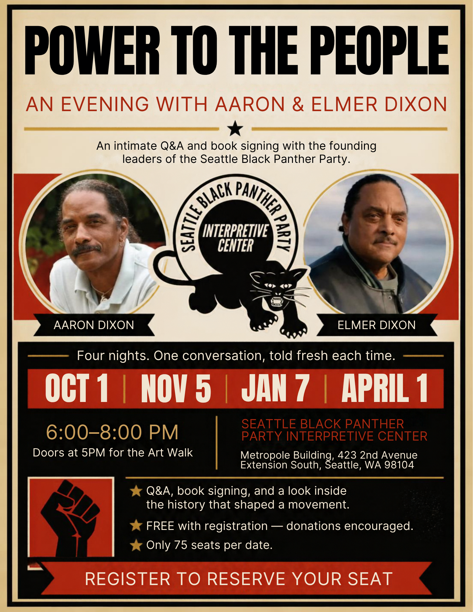 Power to the People Event Flyer