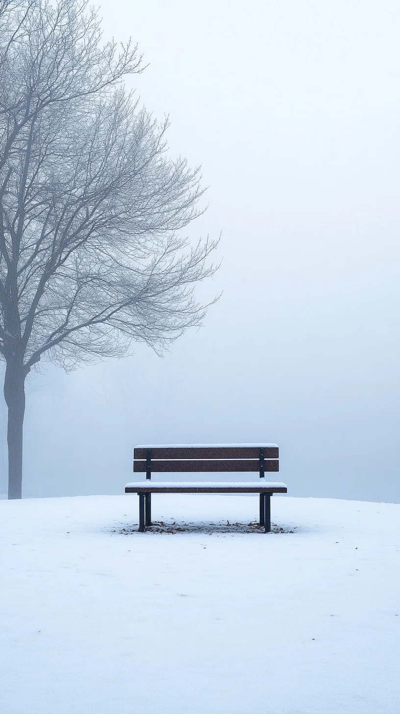 Stock Cake Foggy Winter Bench 1291741 standard