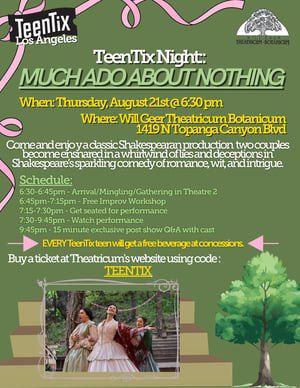 Teen Tix Night Will Geer Theatricum Botanicum 1 1