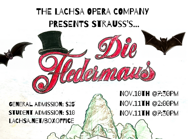 LACHSA Die Fledermaus Poster