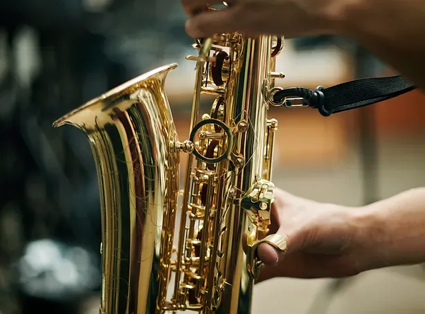 Person Playing Saxophone