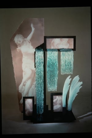 199 Reconstruction of Pluto and Persephone Glass steel photo sandblasted glass 84x52x22 1999