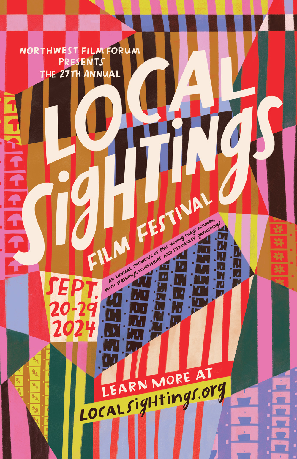 Festivals local sightings 2024 poster 1000px by Erin Wallace