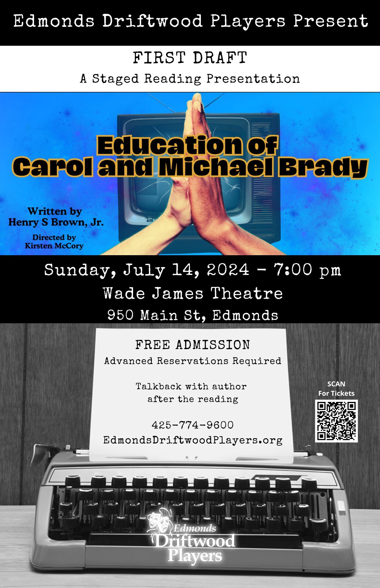 Education of Carol and Michael Brady 11x17 Poster