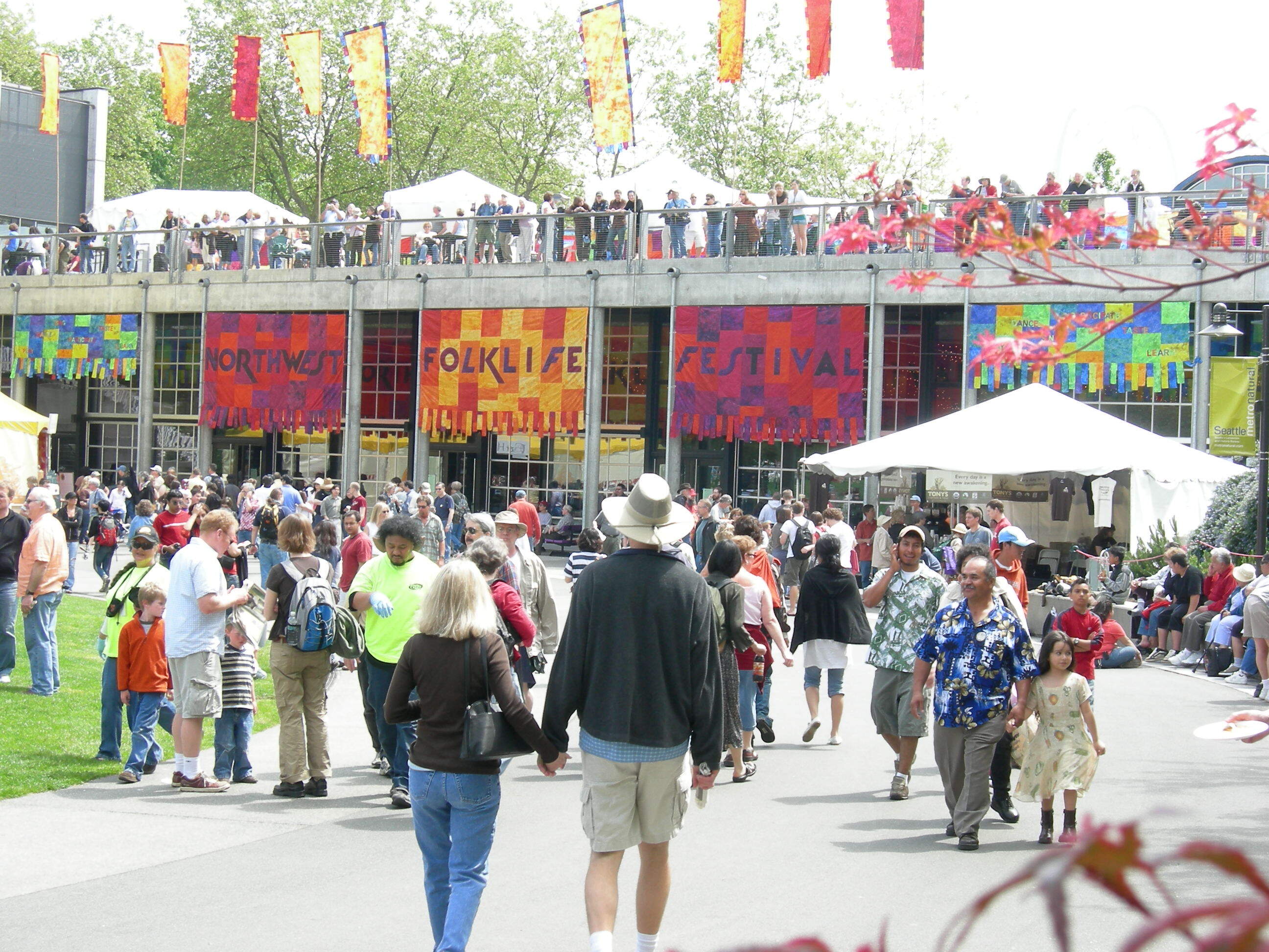 Seattle Center Pavilion during Folklife