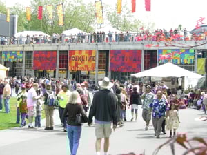 Seattle Center Pavilion during Folklife