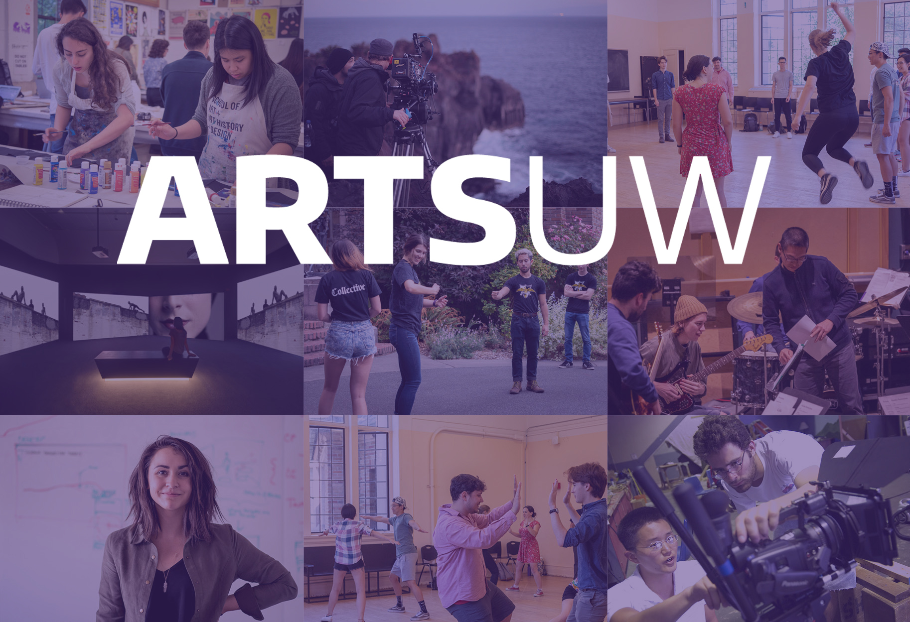 Arts UW launch image with logo