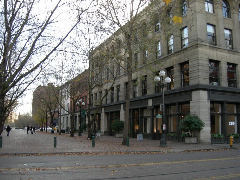 Seattle   Occidental Mall West Side From Park
