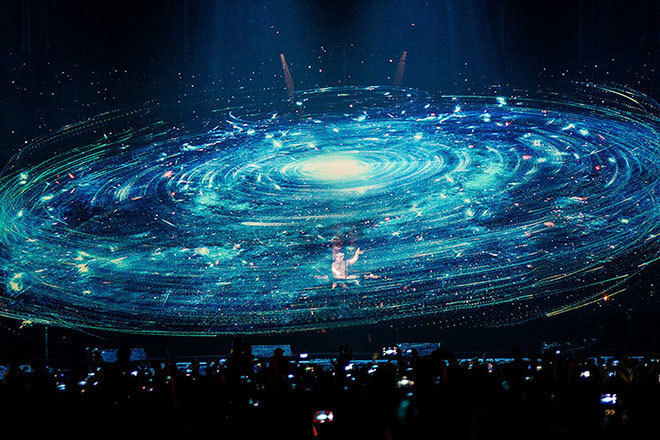 Take a look at Eric Prydz's EPIC 5.0 holograms