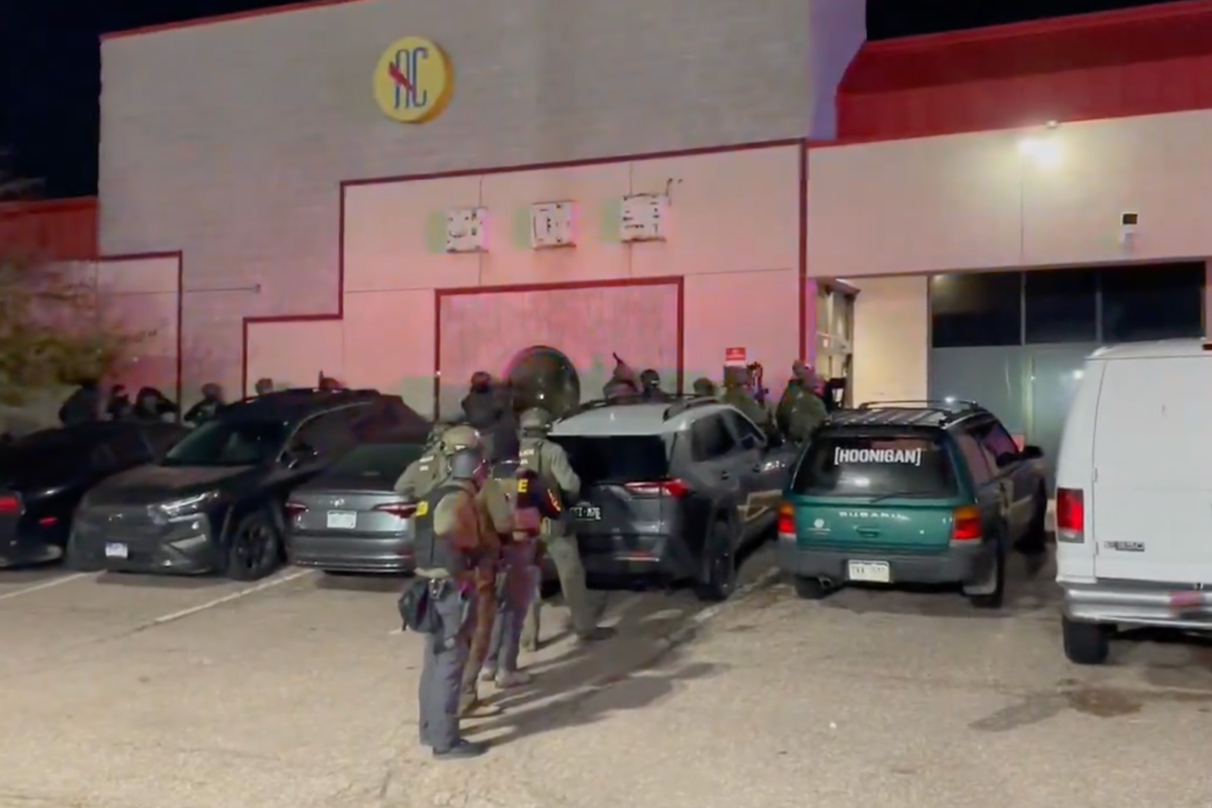 US Drug Enforcement officers detain over 200 people following raid on unlicensed nightclub in Colorado