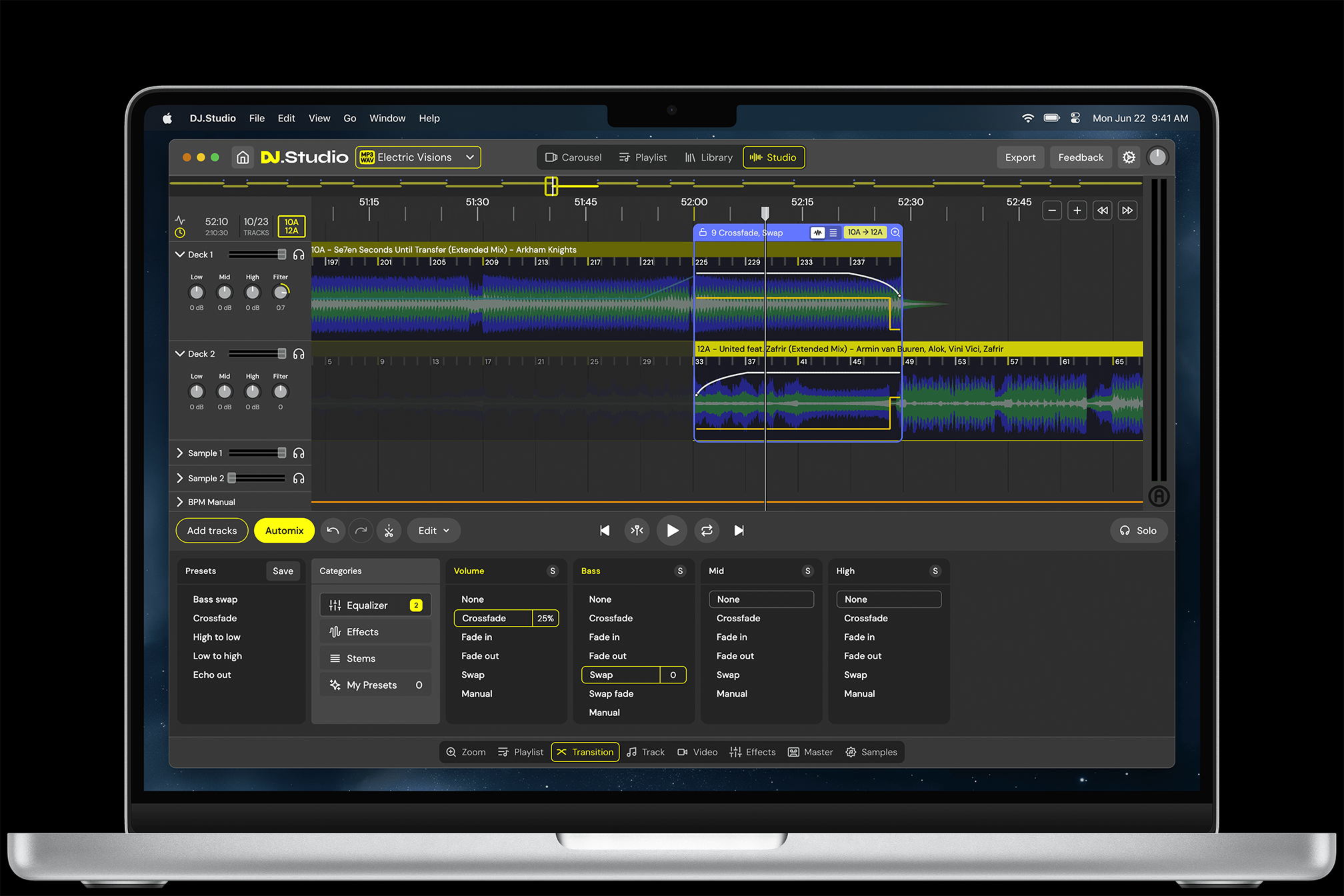 DJ.Studio herramienta IA para crear sets automáticos