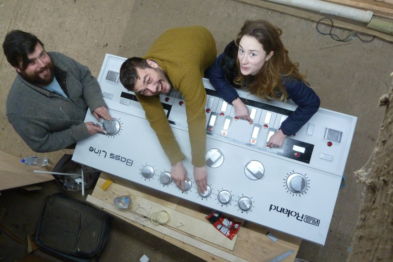 There's a giant replica of the Roland TB-303 and it's completely functional
