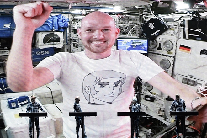 ​Watch Kraftwerk perform live with an astronaut on the International Space Station