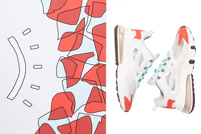 Nike commission young artists for Air Max 270 React bespoke pieces