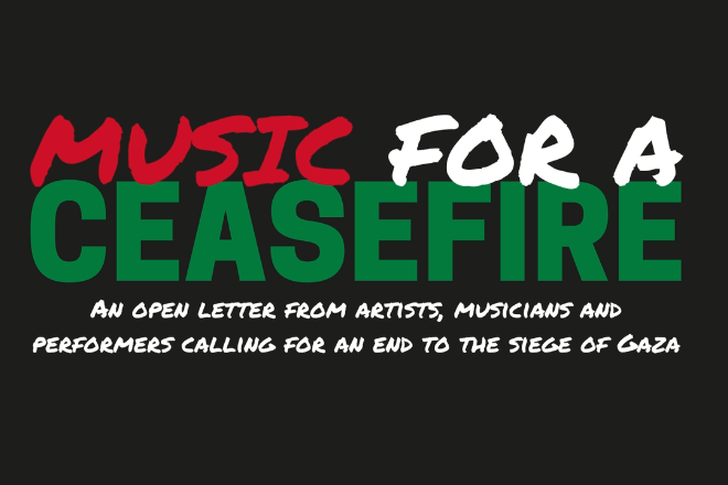 Peace and Justice Project launch #MusicForACeasfire open letter