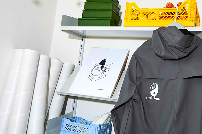 Rains teams up with London-based artist Patrick Schmidt for collaborative collection