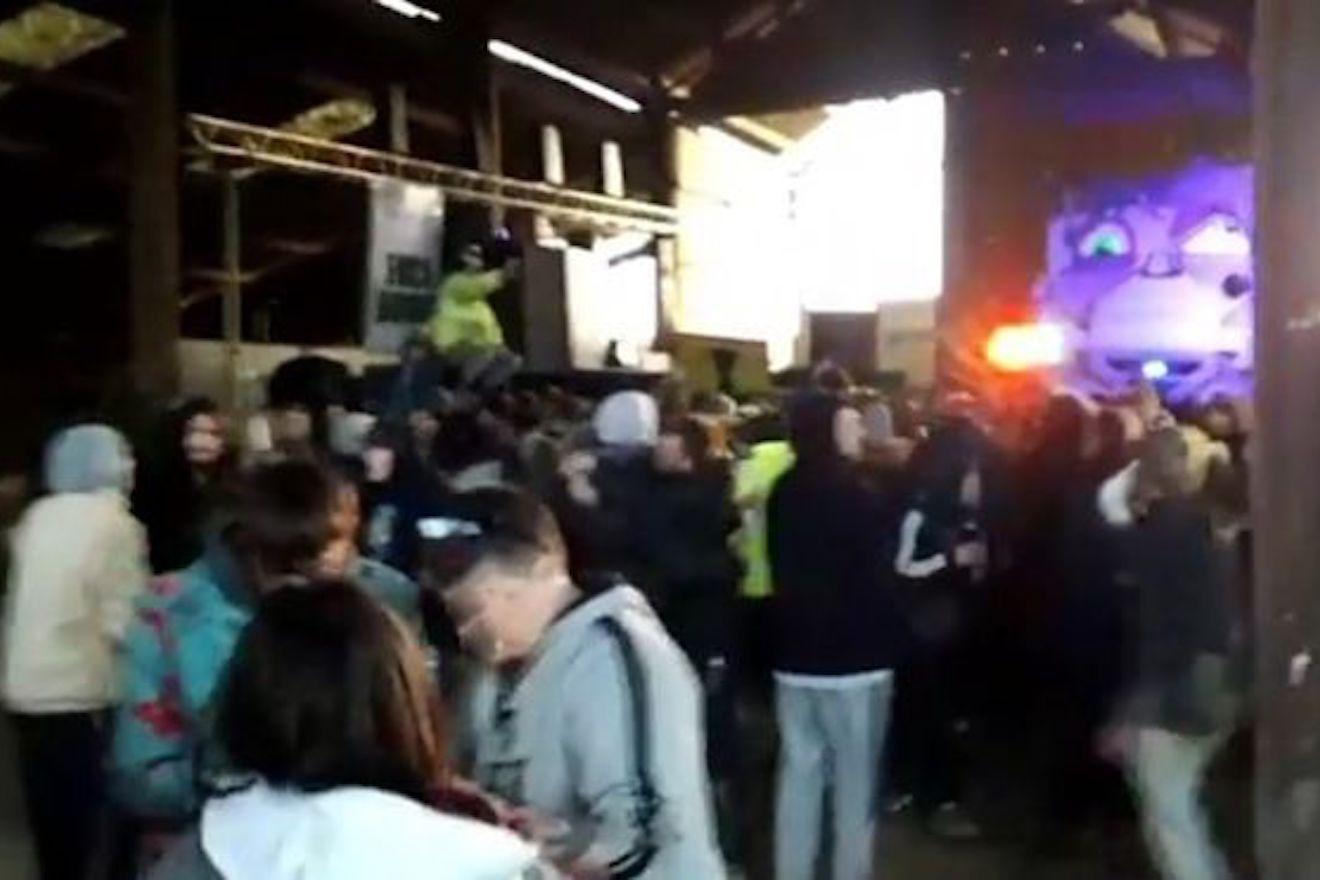 Police allowed illegal rave with 700 people to carry on for 12 hours