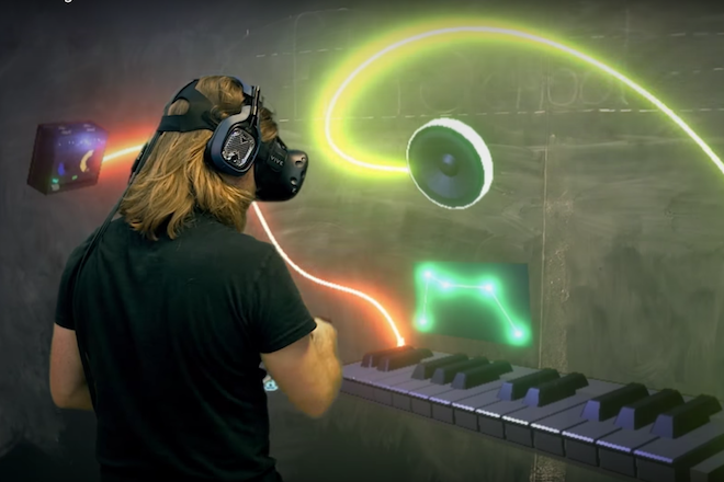 Produce songs with a full studio in virtual reality