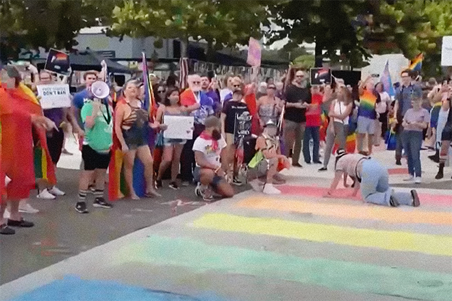 Florida judge dismisses vandalism charge against Pulse club crosswalk protester