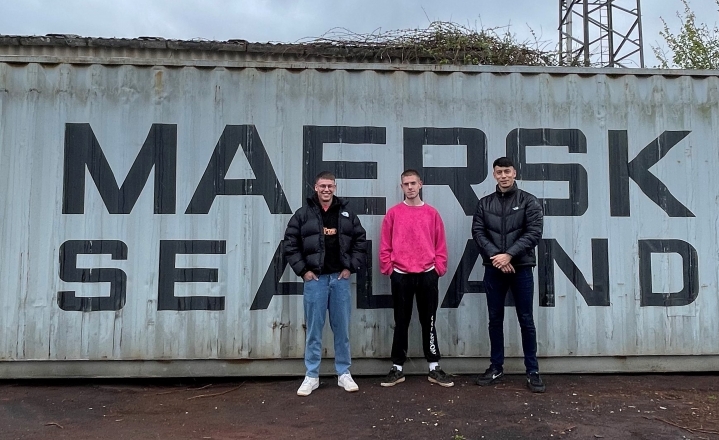 A group of friends from Bristol have built a studio in a shipping container