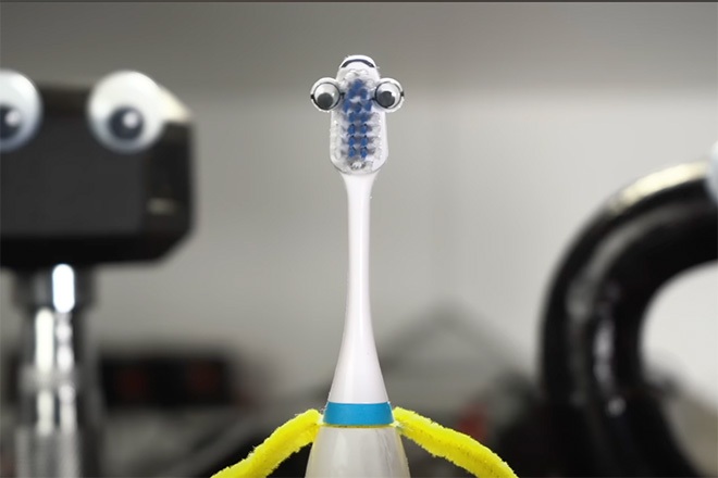 Orchestra of toothbrushes perform Daft Punk’s ‘Harder, Better, Faster, Stronger’