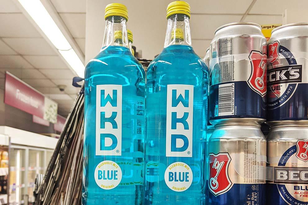 A Blue WKD haul worth £280,000 has been stolen by burglars in Scotland