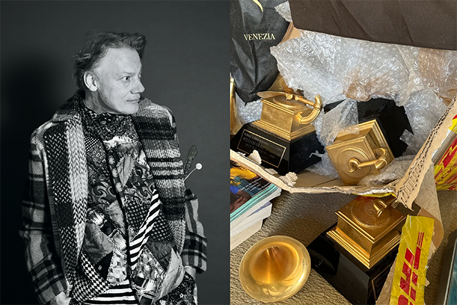 "Thanks DHL": William Orbit's GRAMMYs broken in transit from London to Venice