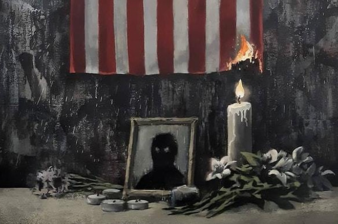 Banksy's latest artwork supports the Black Lives Matter movement