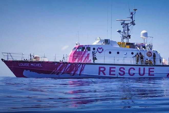 Banksy's financed a refugee rescue boat