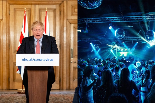Boris Johnson finally comments on plans for reopening nightclubs