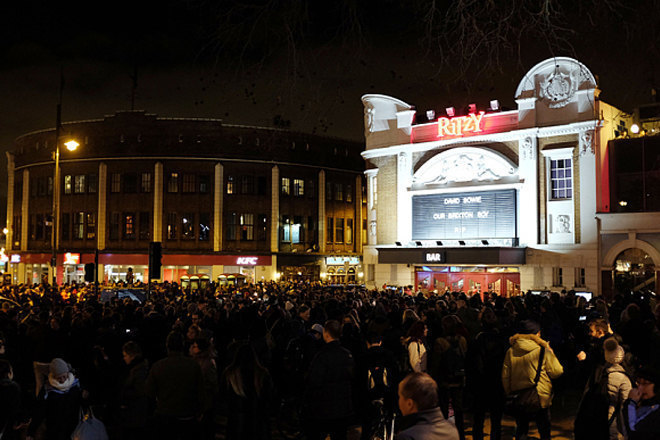 Hundreds hit the streets of Brixton to celebrate David Bowie