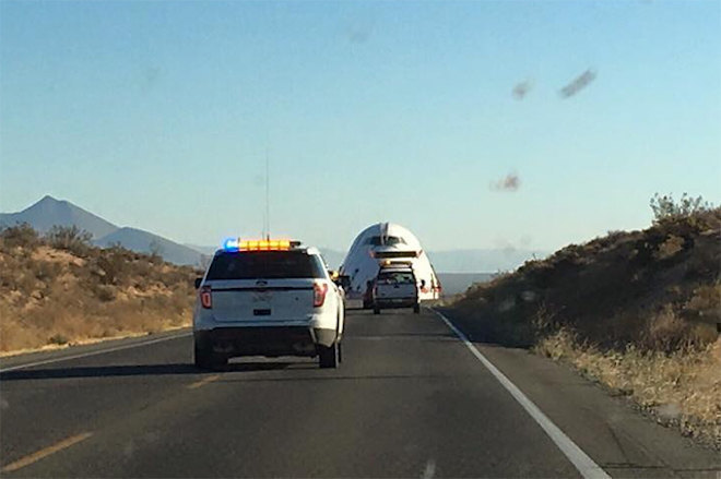 Burning Man's Boeing 747 art car shuts down roads en route to Black Rock City