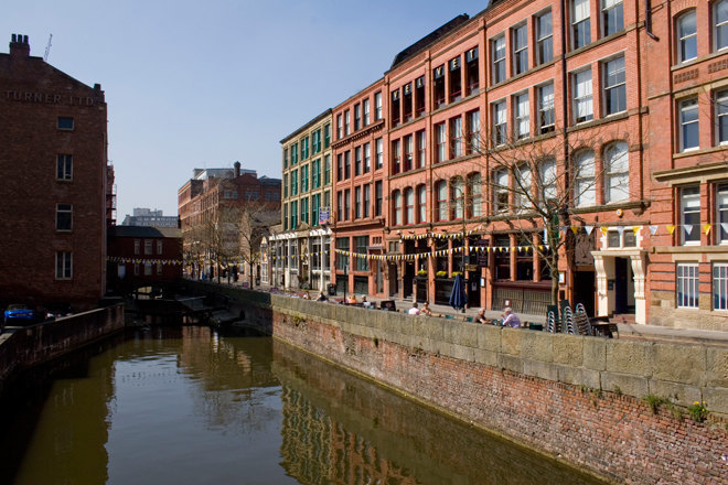 A man jumped into a canal in protest of being denied entry to a nightclub