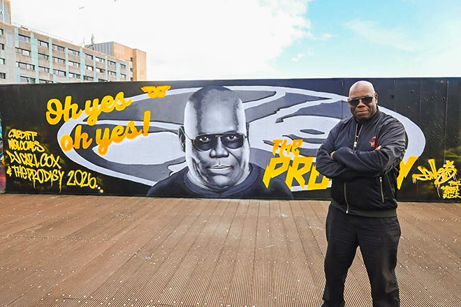 Carl Cox honoured with mural in Cardiff ahead of The Prodigy tour leg