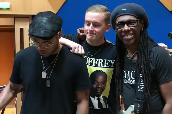 Disclosure, Nile Rodgers, Bruno Mars and Anderson .Paak were all in the studio together