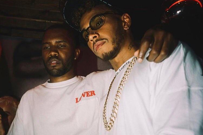 Formula One driver Lewis Hamilton is writing music with Frank Ocean