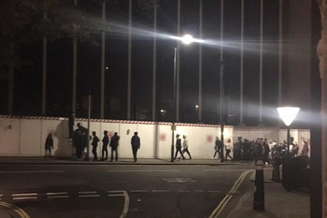 Police allowed a large rave in London to continue despite knowing about it