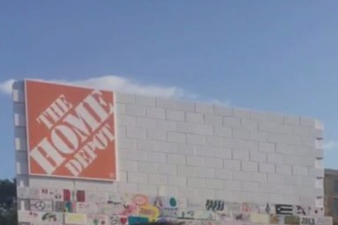 Protesters tear down Home Depot wall installation at Latino music festival