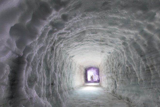 Watch Artwork & T.E.E.D DJ in an ice cave