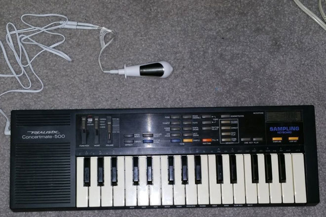This Casio keyboard has been turned into a sex toy
