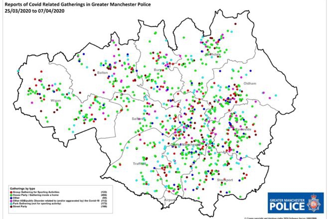 Manchester police have shut down 660 parties during the pandemic