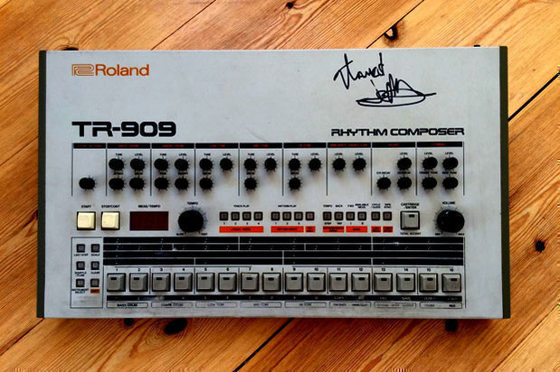 Jeff Mills' signed Roland TR-909 drum machine is on eBay