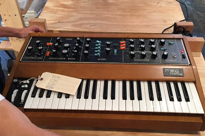 This is what the Minimoog Model D reissue looks like