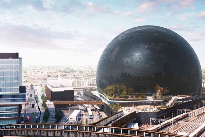 Designs revealed for UK's largest concert venue, MSG Sphere