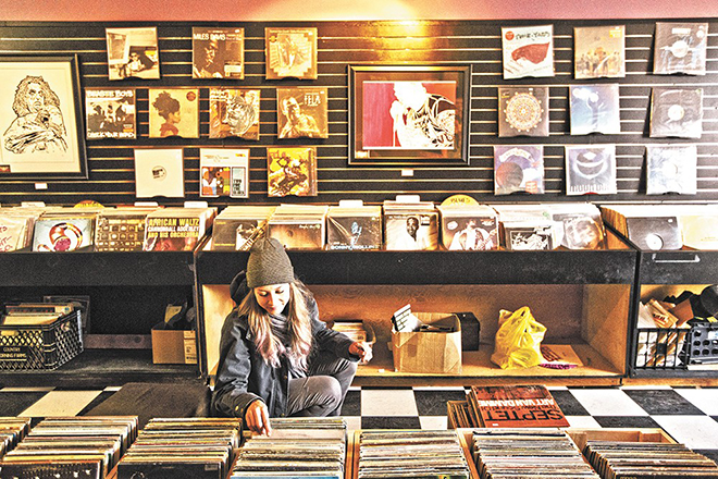 The United States holds the title for most record shops in the world