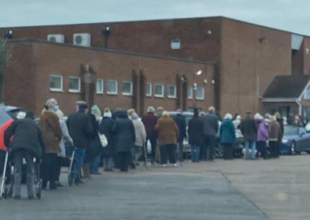Police turned up for a reported "rave", but it was just pensioners queueing for a vaccination