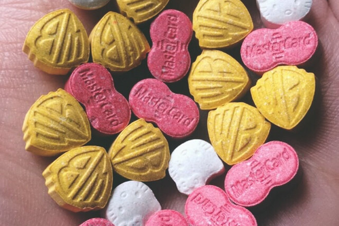 Only 40.5 per cent of pills sold in the UK contain MDMA