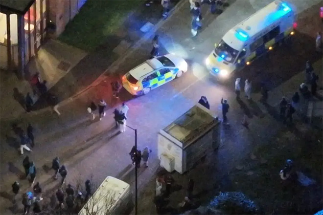 Items thrown at police officers as illegal raves shut down in Bristol