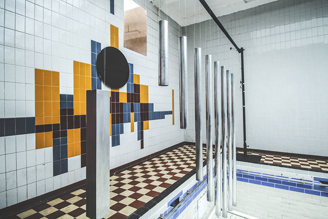 This swimming pool has been turned into a musical instrument