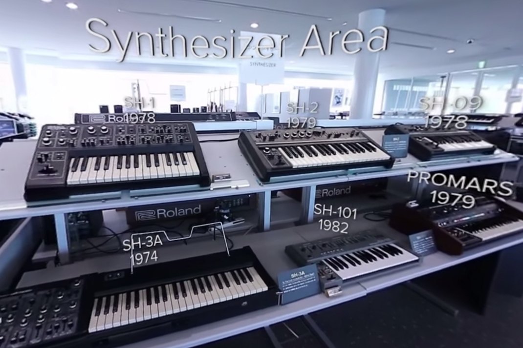 Take a 360-degree look inside Roland’s private museum